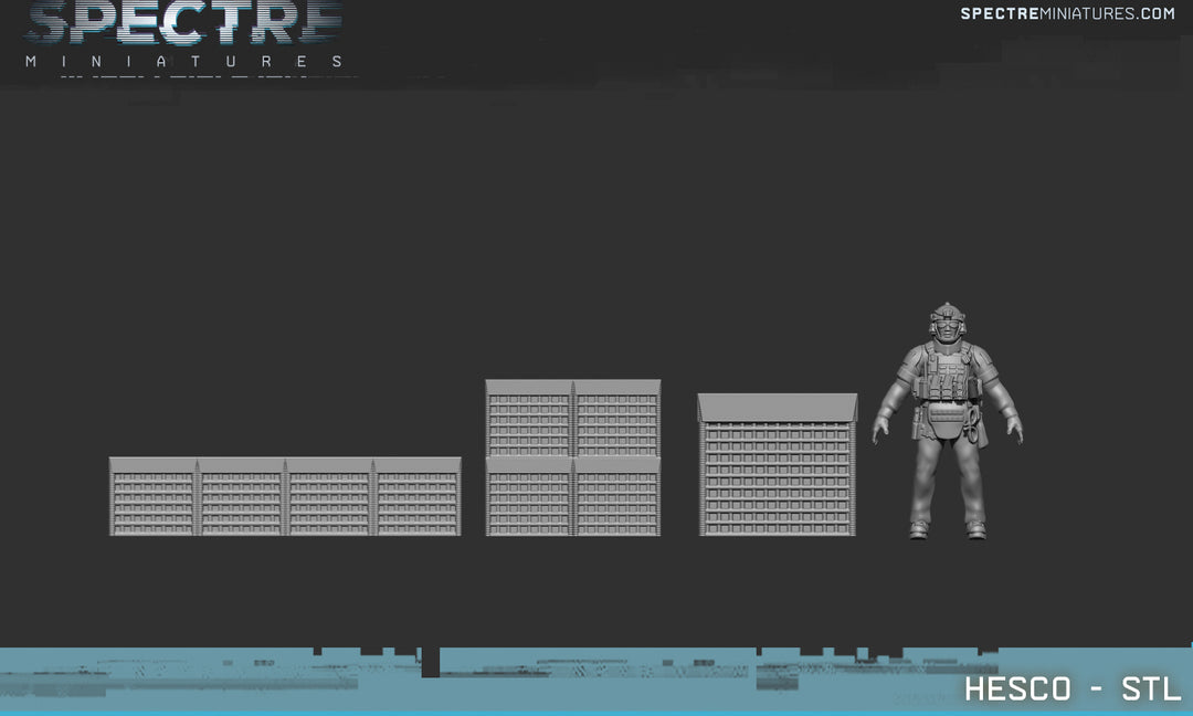 HESCO Barriers [STL Digital Download]